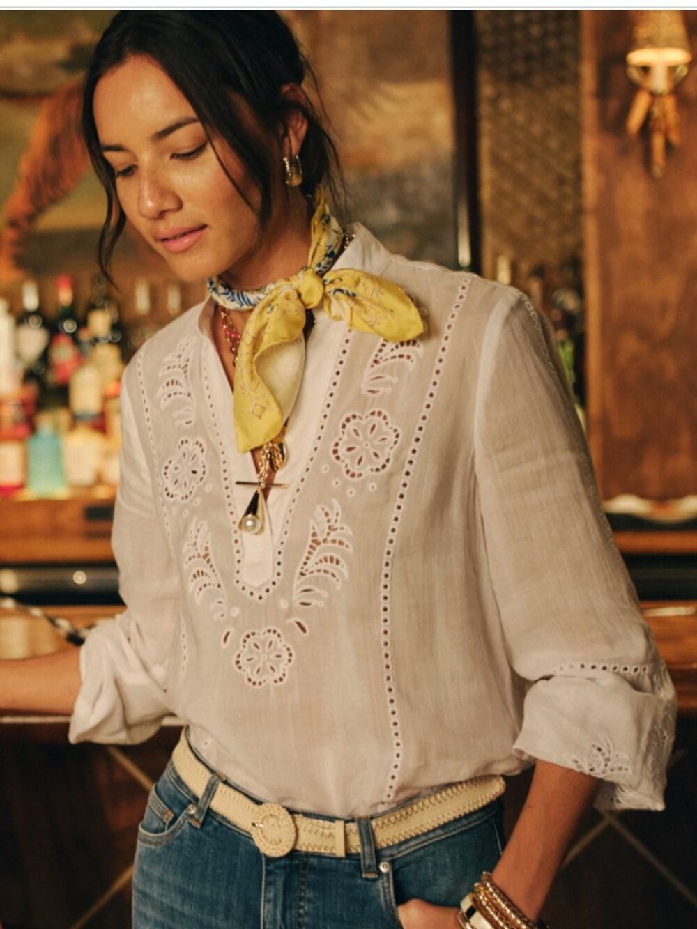 J.McLaughlin Varsha Blouse White size XS NWT!